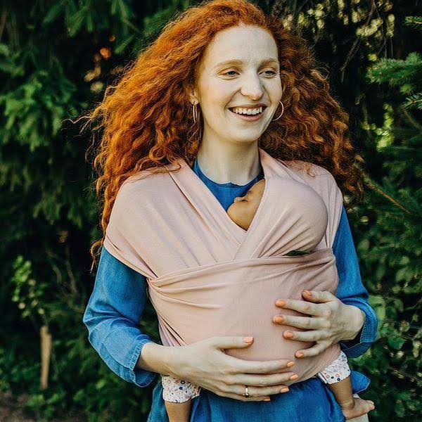 Grey Dark Blue Adjustable Wrap Baby Carrier T60101