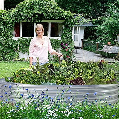 2Pcs Galvanized Raised Garden Bed Kit R542