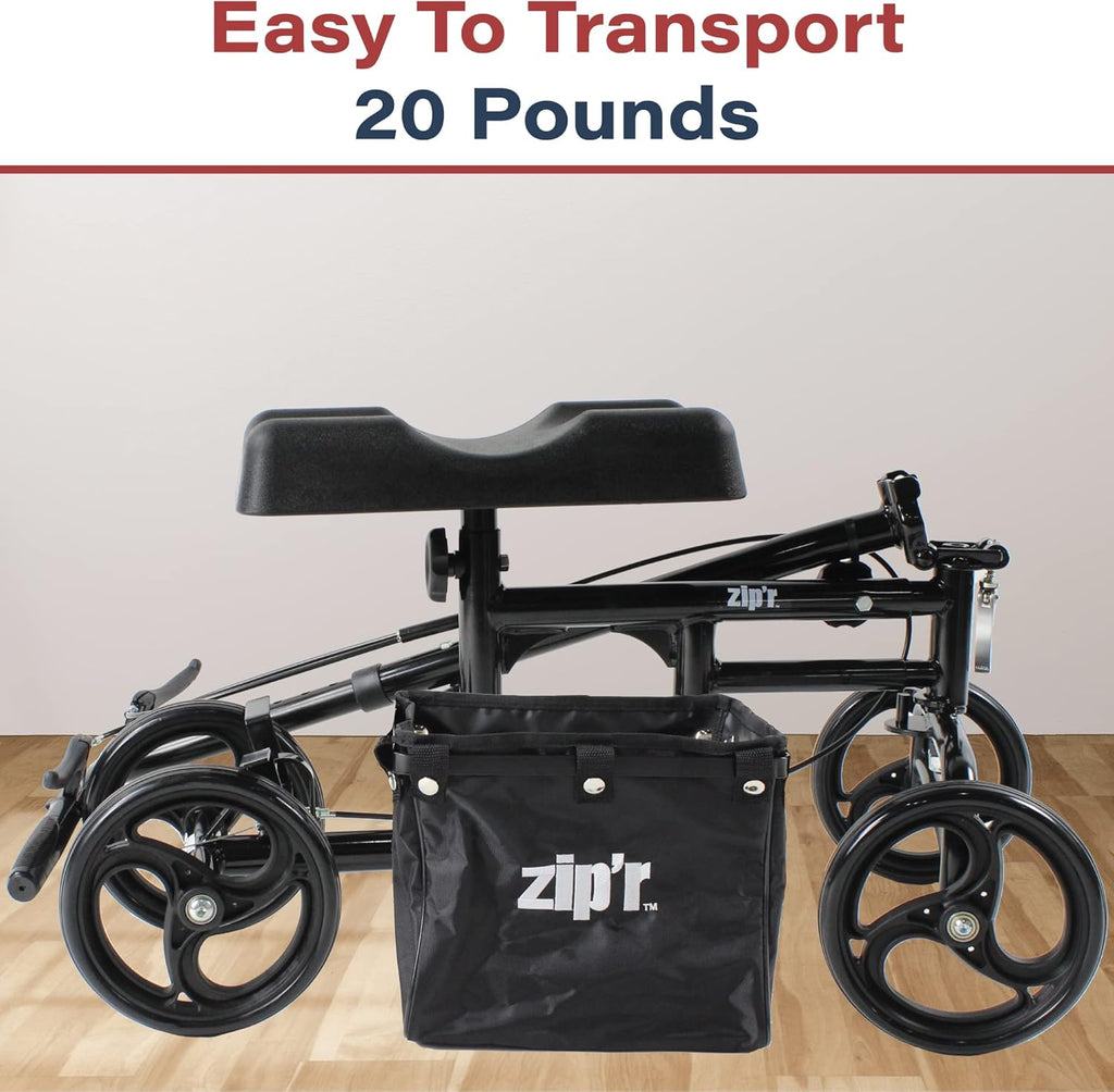 Portable Knee Scooter with Removable Storage Bag V1343