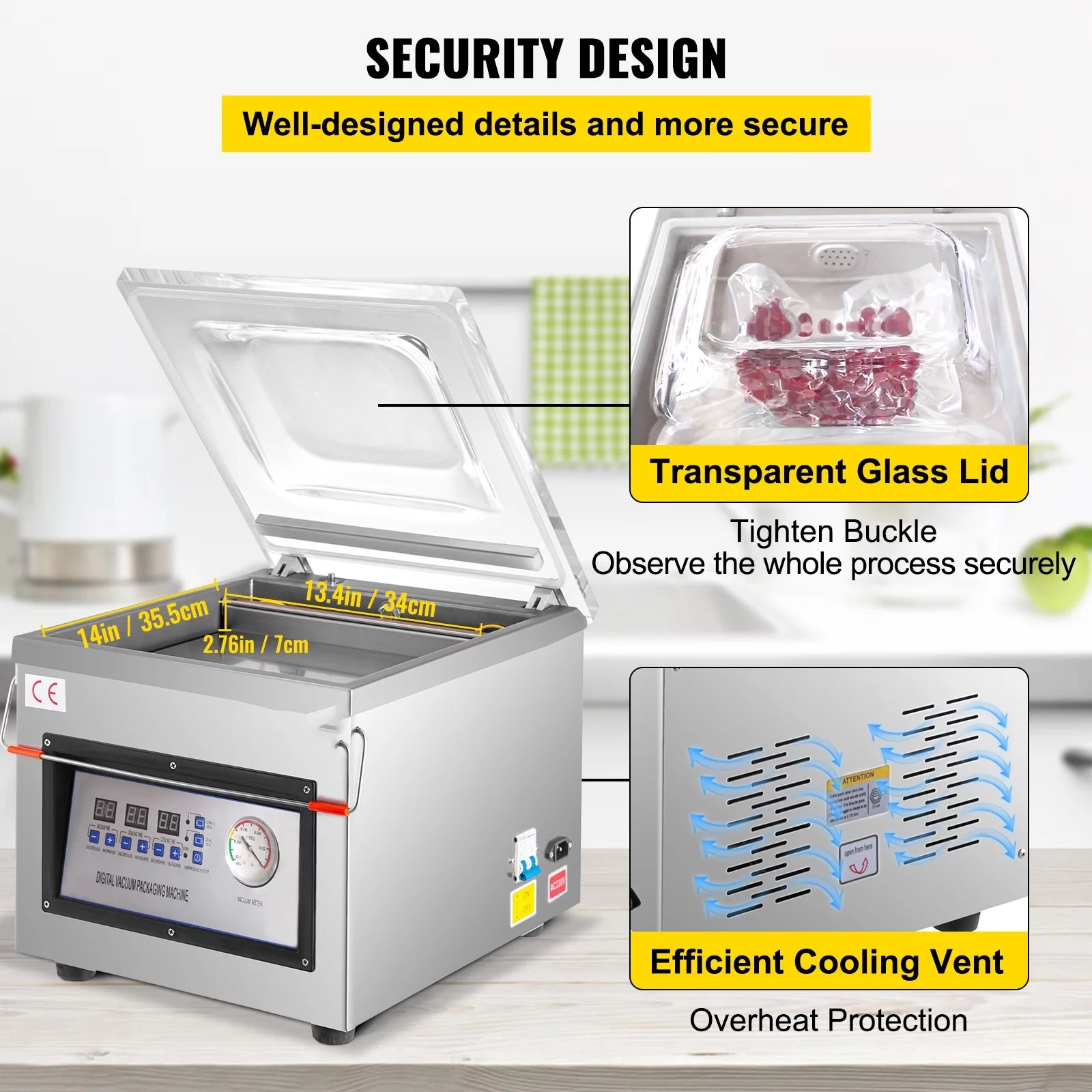 Chamber Vacuum Sealer 320mm 110v Z63330
