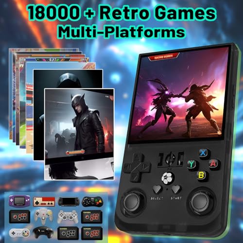 Black 64GB MAX Retro Handheld Game Console H727167