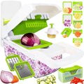 20-in-1 Vegetable Chopper with Container, Cheese Grater, Box Mandoline Slicer Food Cutter Shredder O940052