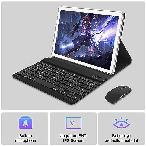 128GB ROM 16GB RAM 10.1 Inch Android Tablet with Keyboard L43193