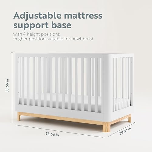 White 3-in-1 Convertible Crib R60575