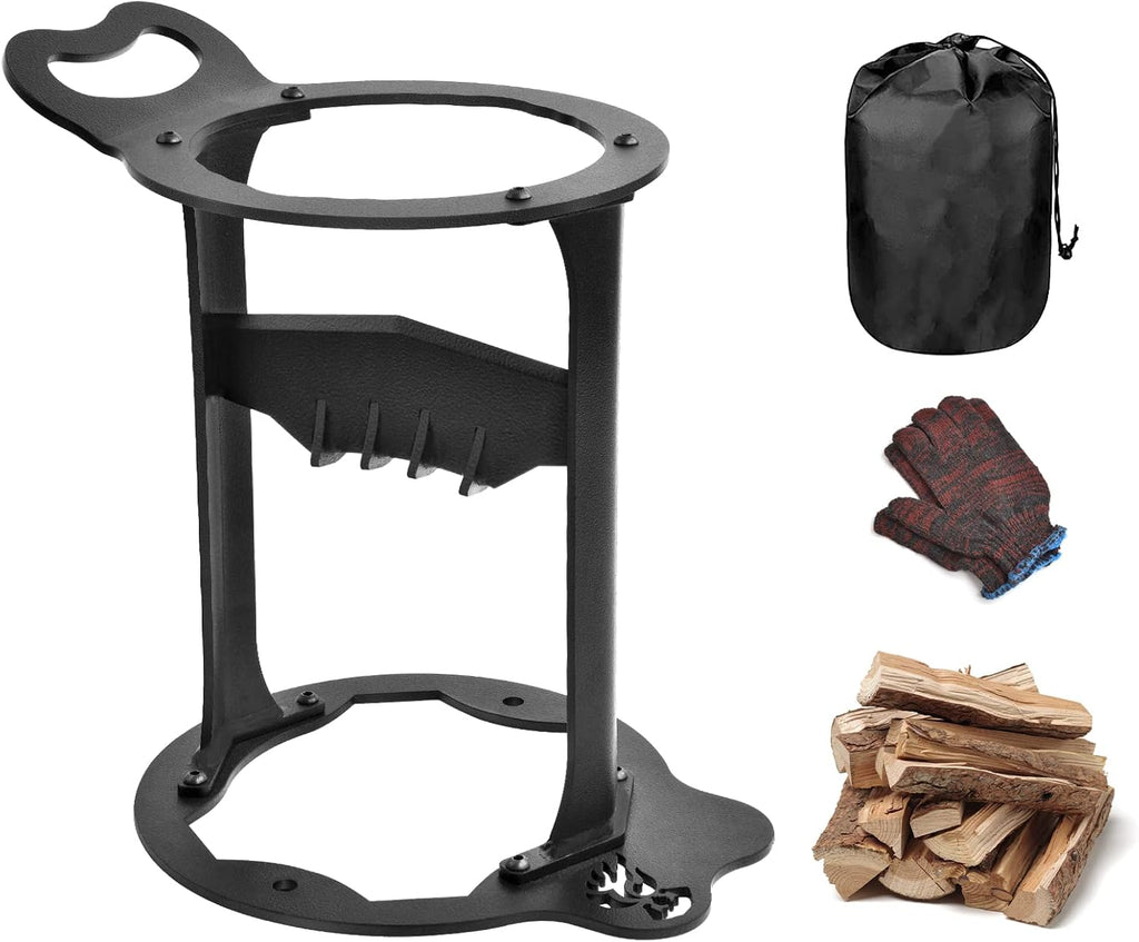 Manual Log Splitter High-Carbon Steel Wood Splitting Wedge Pack of 2 I8057