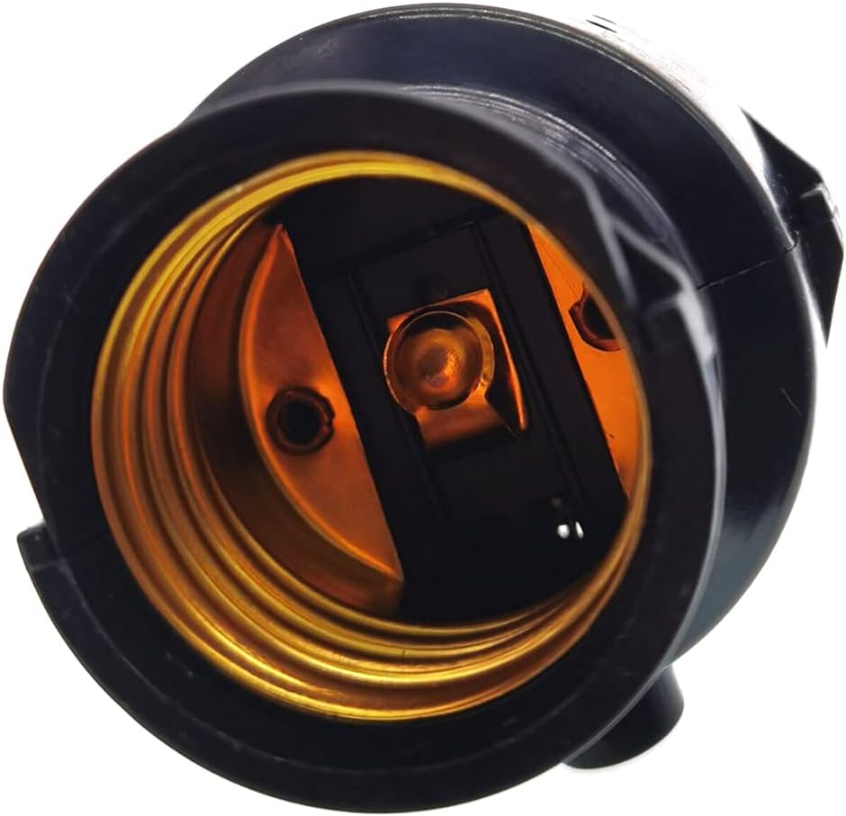 Black Dusk-to-Dawn Light Control Socket for E26 E27 Base Lamps S704490