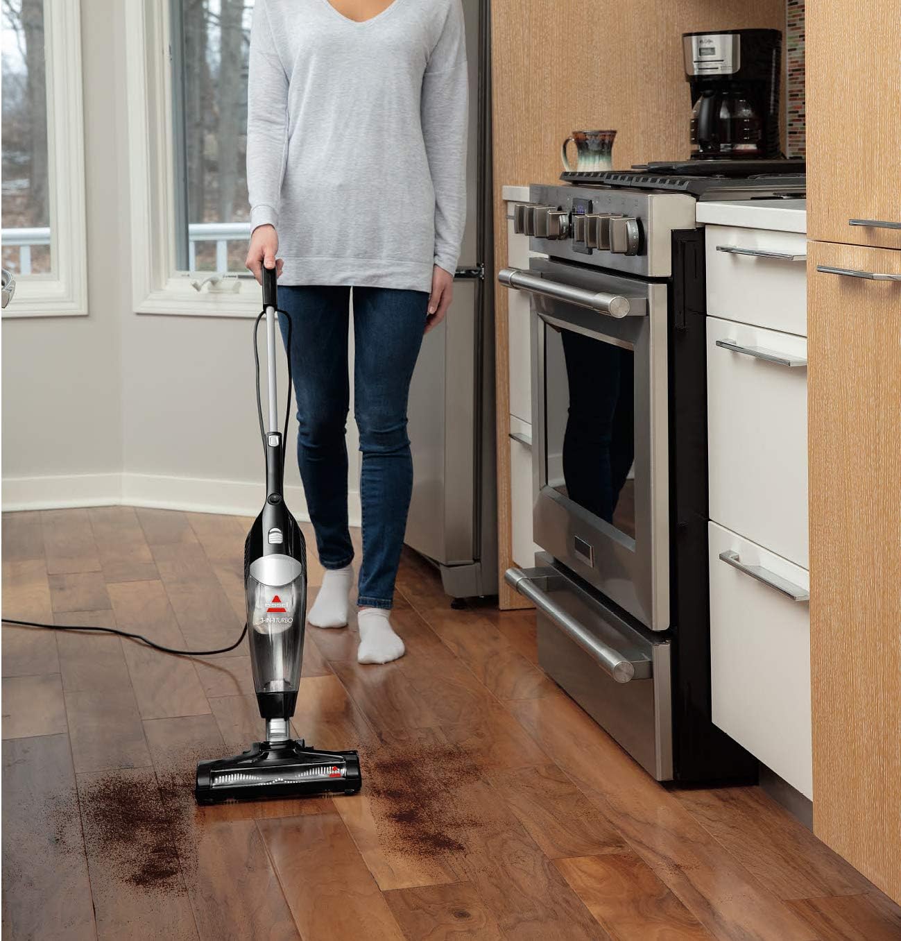 3-in-1 Lightweight Stick Vacuum Black P4402