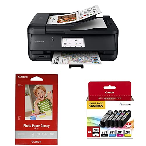All-in-One Printer Copier Scanner Fax with Auto Document Feeder Black S2519