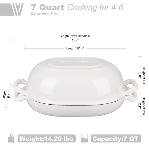 Blue 5QT Enameled Cast Iron Dutch Oven V57075