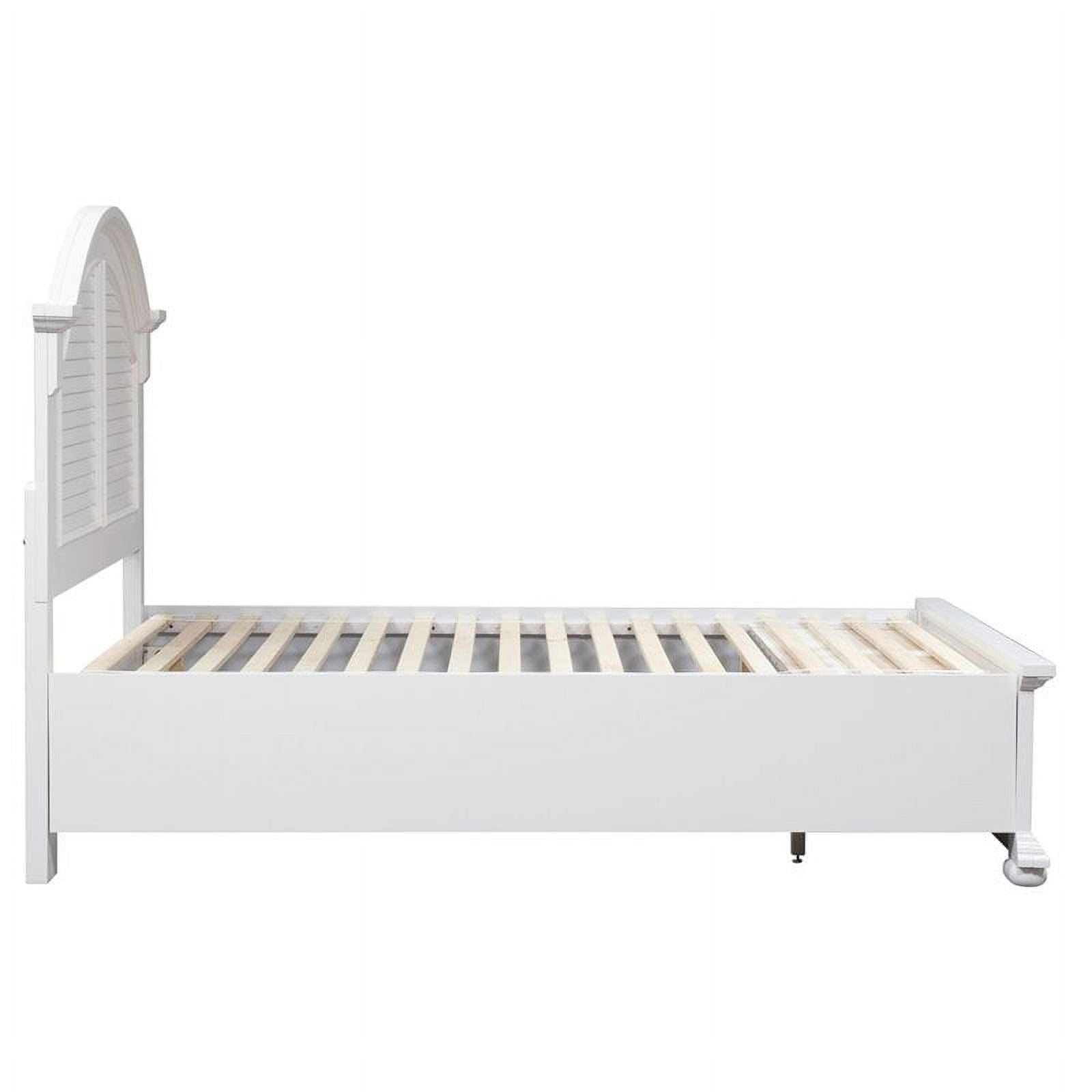 White Wood Queen Panel Headboard S92885
