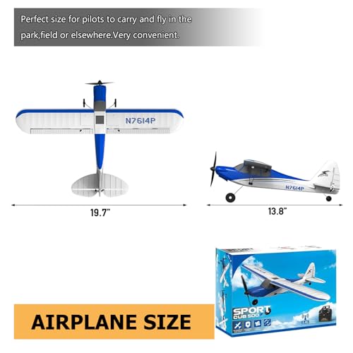 RC Plane Sport Cub 500 S2 RC Airplane RTF 4 CH Remote Control Airplane with Gyro Stabilization System U551