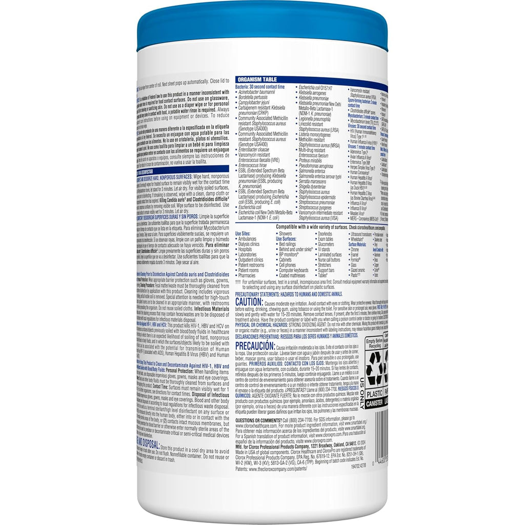 70 Count Bleach Germicidal Wipes D9537