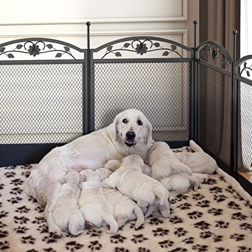 Dog Whelping Box Fence with Waterproof Whelping Pad B50380