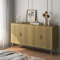 Walnut Wood Sideboard Cabinet with 4 Doors I25741