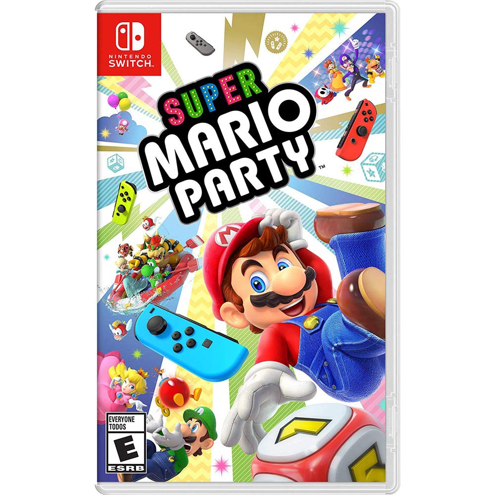 32 GB Console with Neon Blue & Red Joy-Con Bundle with Mario Kart 8 Deluxe + Super Mario Party + Super Mario Maker 2 + Minecraft B1721