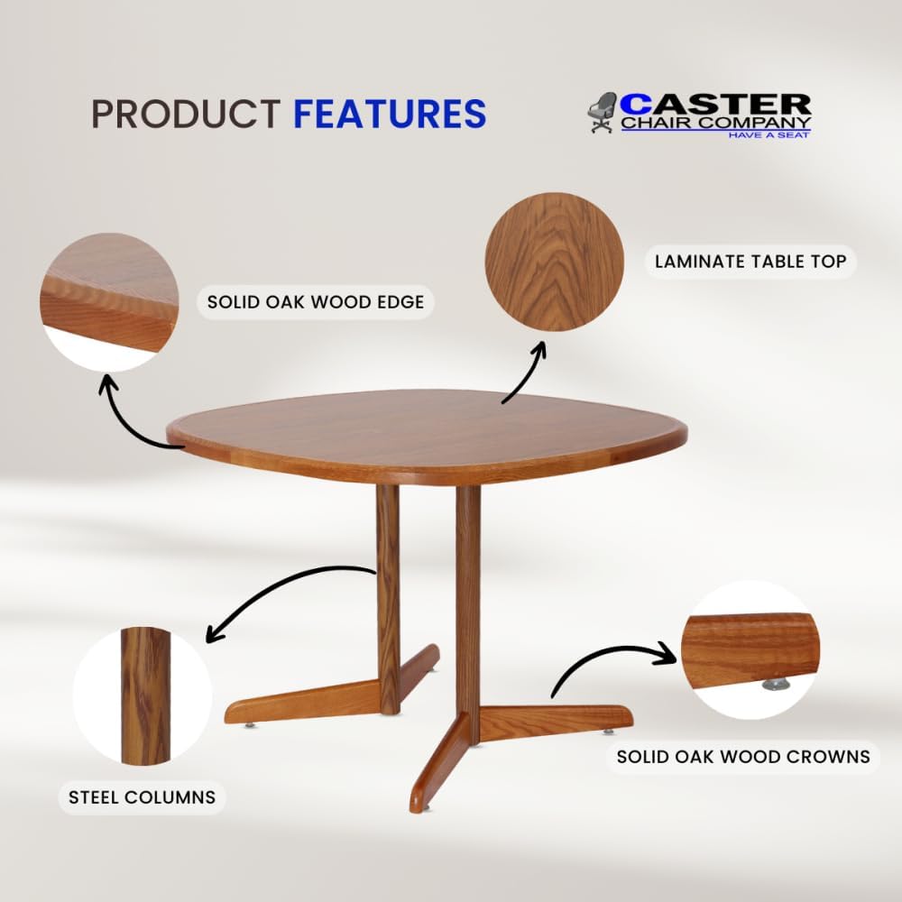 5-Piece 42x42 Laminate Dining Set with Caster Chairs A36862