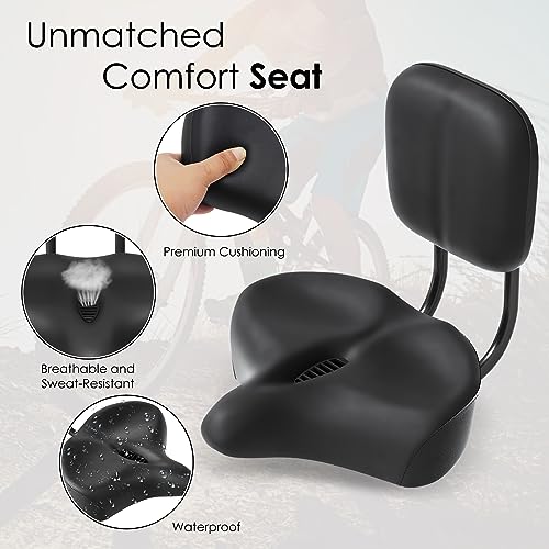 Oversize Bike Seat with Backrest K125