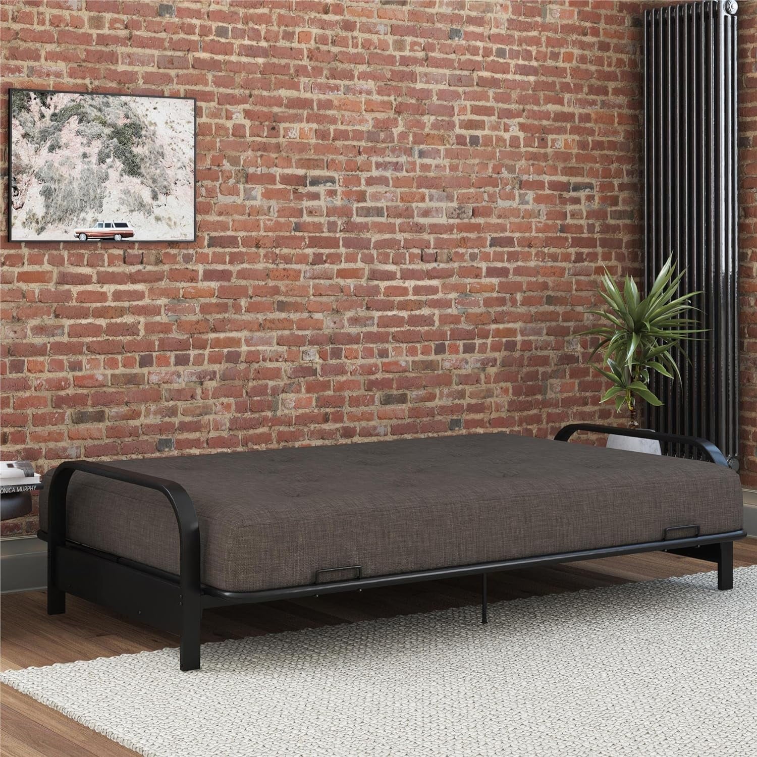 8-Inch Pocket Spring Coil Futon Mattress, Full, Taupe Gray Z42285