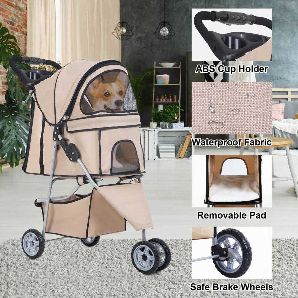 Pet Stroller Folding Carrier J49402