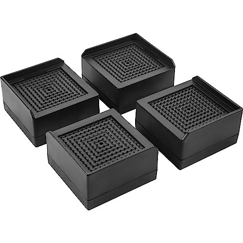 Black 4 Pack Furniture Risers 1.5 Inch I60242