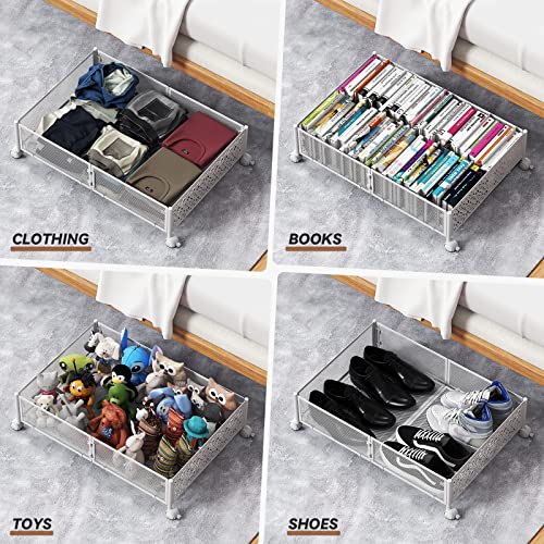 Under Bed Storage Containers with Wheels -4Pack P8972