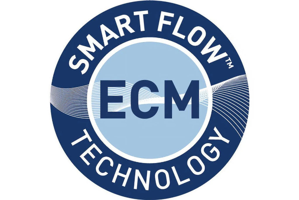 DC Fan with ECM motor and Pick-A-Flow 50, 80 or 100 CFM, Built-in Condensation Sensor, ceiling or wall mount, 3-3/8" housing depth U343305
