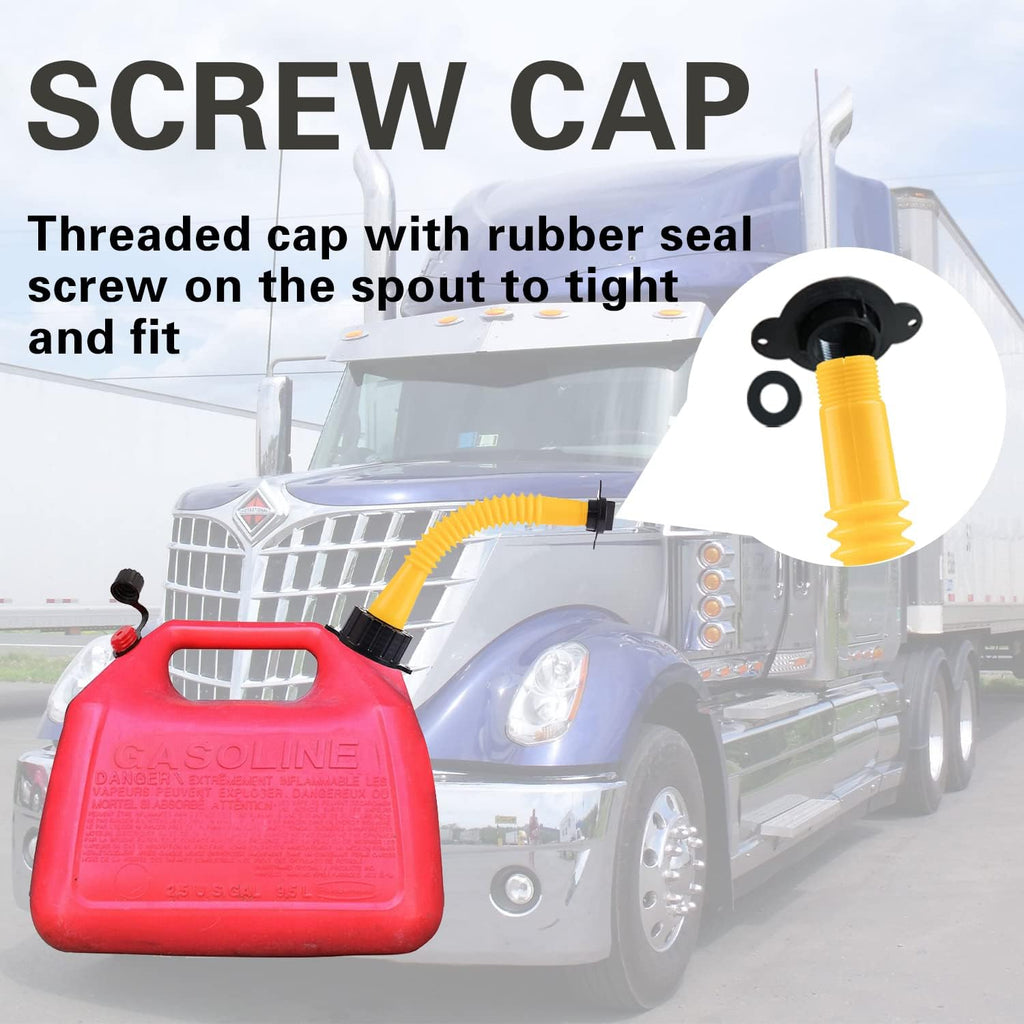 Flexible Fuel Tank Pour Nozzle with Screw Caps for Gas Cans F681377