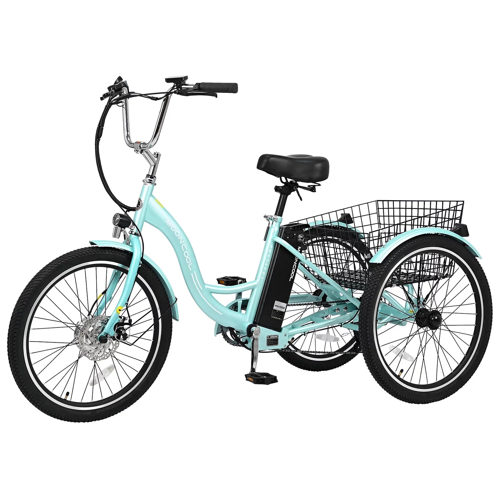 3 Wheel Electric Tricycle with Removable Lithium Battery B2604