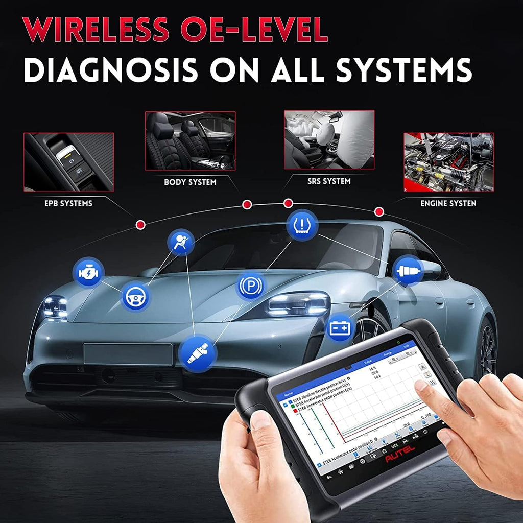 2023 New Bidirectional Scanner with Non-OBDII Adapter Kit T735