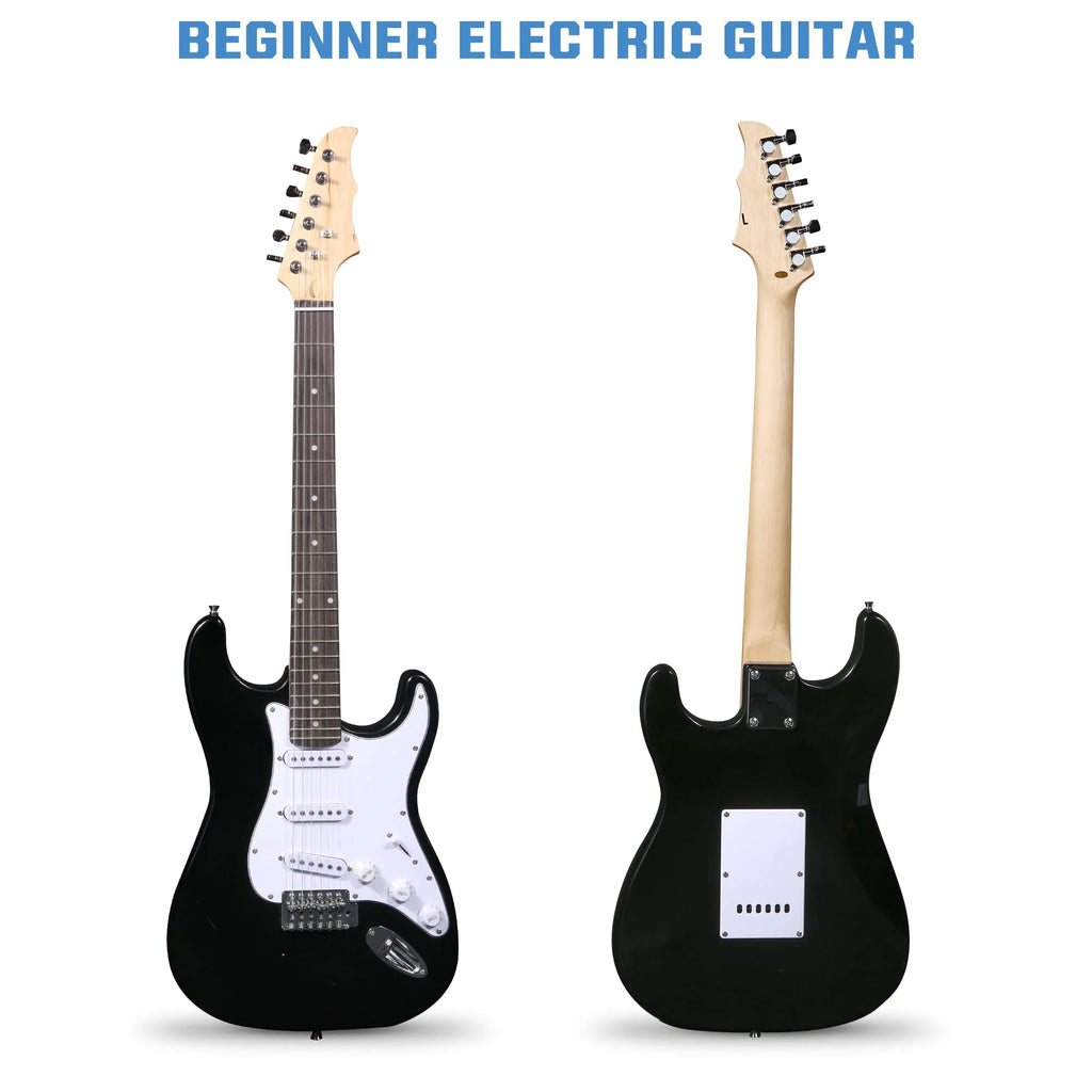39 Inch Electric Guitar Starter Kit with 10W Amplifier, Carrier Bag, Tuner, Strings, Picks, Cable P2391