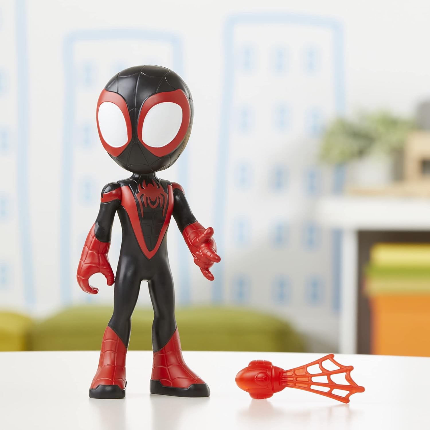 Spidey and His Amazing Friends Supersized Miles Morales: Spider-Man 9-inch Action Figure H129405
