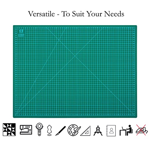 36" x 24" Self-Healing Double-Sided Cutting Mat Green V87529