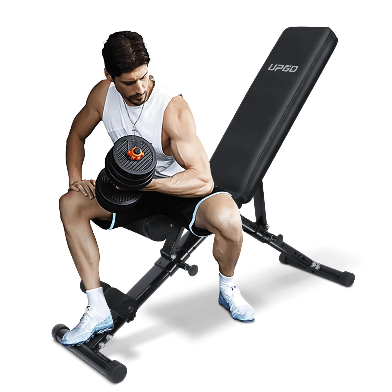 Adjustable Weight Bench with 660lbs Weight Capacity Foldable Gym Bench T389079