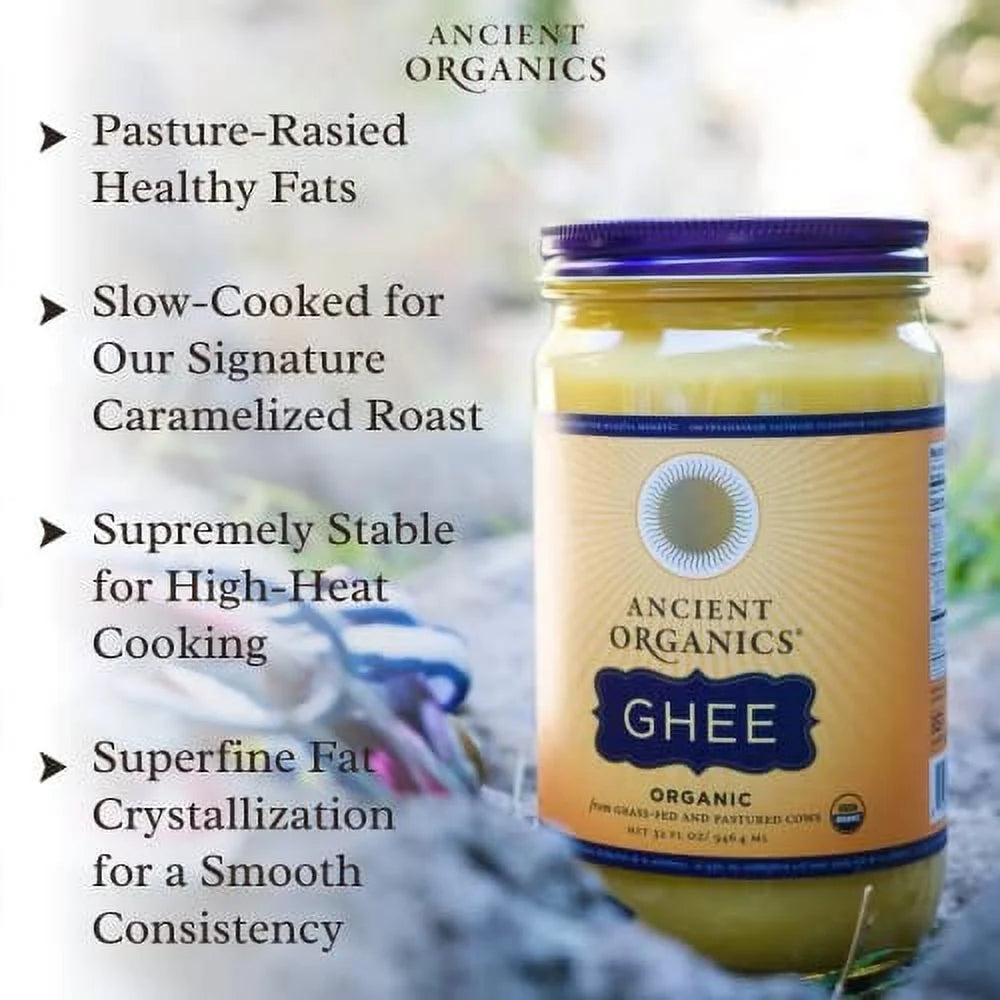 32 Fl Oz 2-Pack Organic Grass-Fed Ghee Butter Q92517