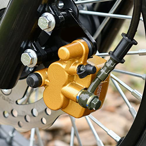 Front Disc Brake Master Cylinder Caliper with Brake Pad Assembly for 50cc 70cc 90cc 110cc 125cc Dirt Bike Pit Bike M1626