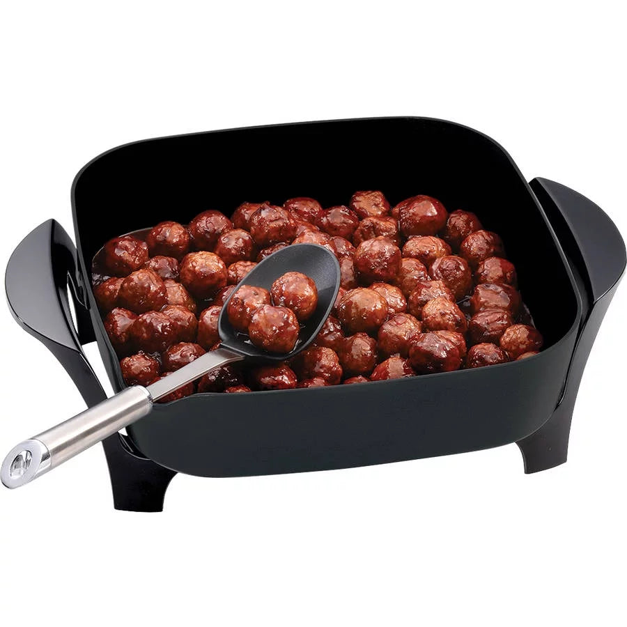 12" Electric Skillet with Glass Cover B34251
