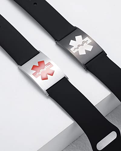 Custom Medical ID Bracelet with Free Engraving G976
