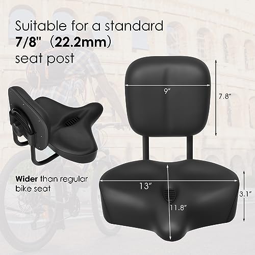 Oversize Bike Seat with Backrest K125