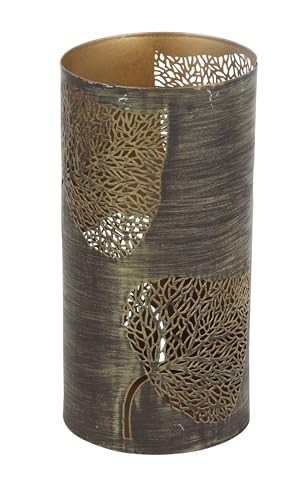 Bronze Metal Hurricane Candle Lantern, 3 Count H762527