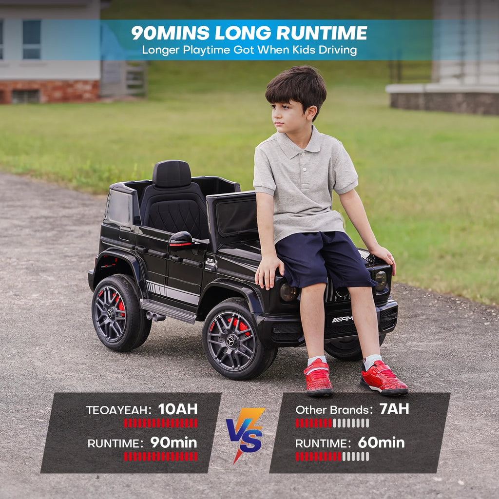 Black 12 V 10Ah Kids Ride on Car L28536