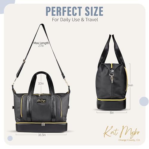 Womens Travel Weekender Bag with shoe compartment O901818
