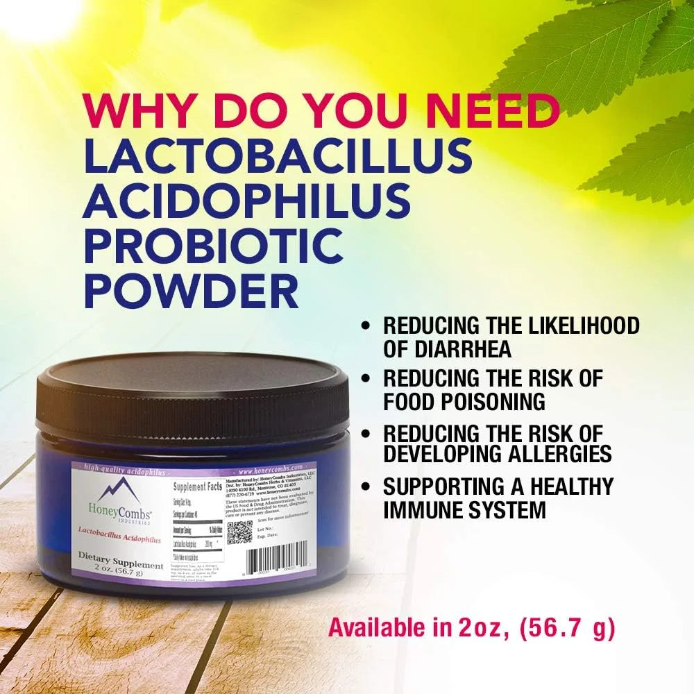 Pure Lactobacillus Acidophilus Probiotic Powder, 2 Oz. L272