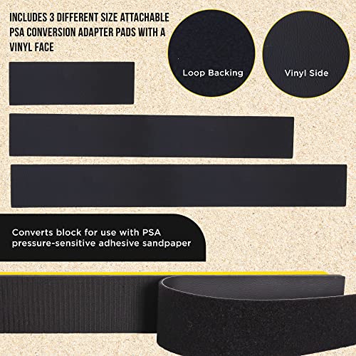 Firm & Flex Hand Sanding Block Kit, 9", 16" and 24" with Hook & Loop Backing V683191