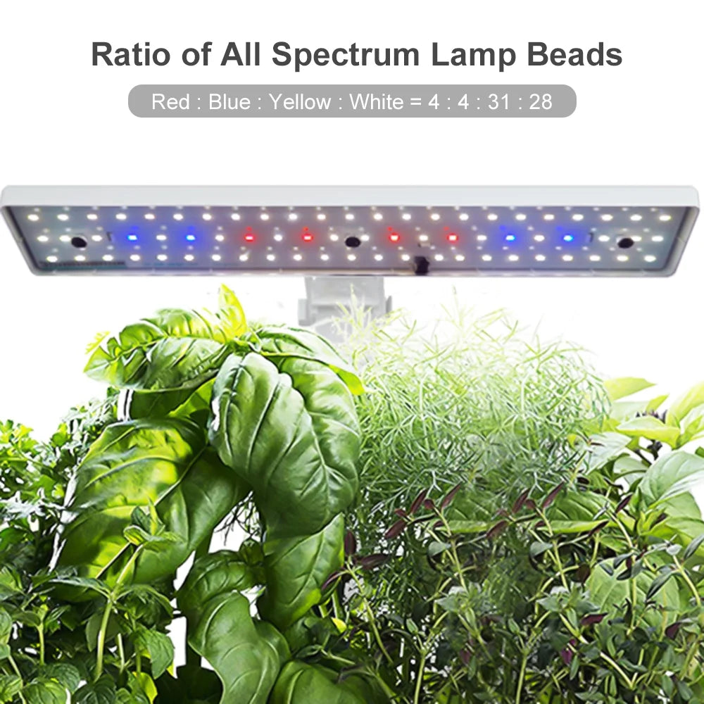 9 Pods Hydroponic Growing System with Adjustable Grow Lights M484826