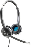 Wired Dual On-Ear Headset with RJ-9 Cable, Charcoal F77634