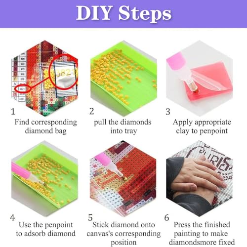5D Diamond Painting Kit (13.78 X13.78 inch) B816