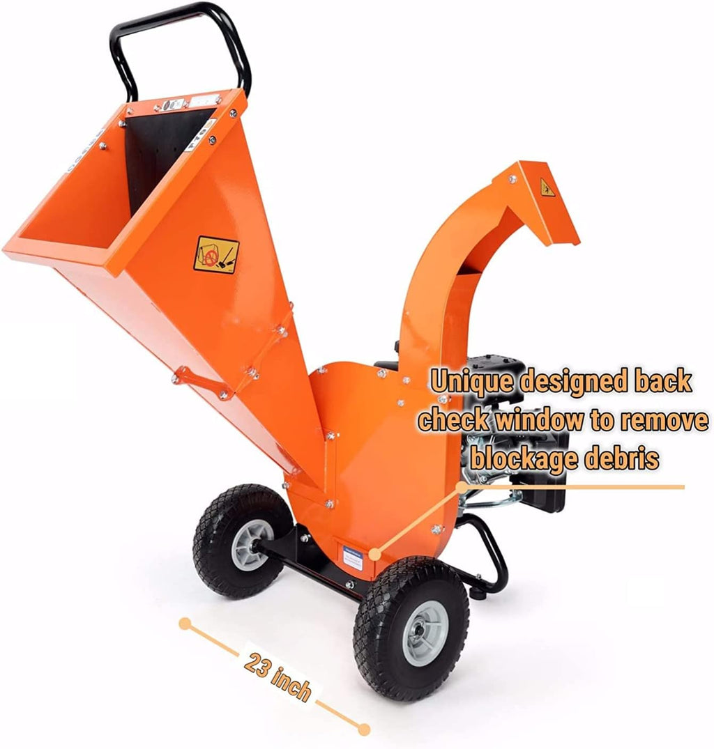 7 HP 212cc Gas Powered Wood Chipper Shredder Mulcher V5665
