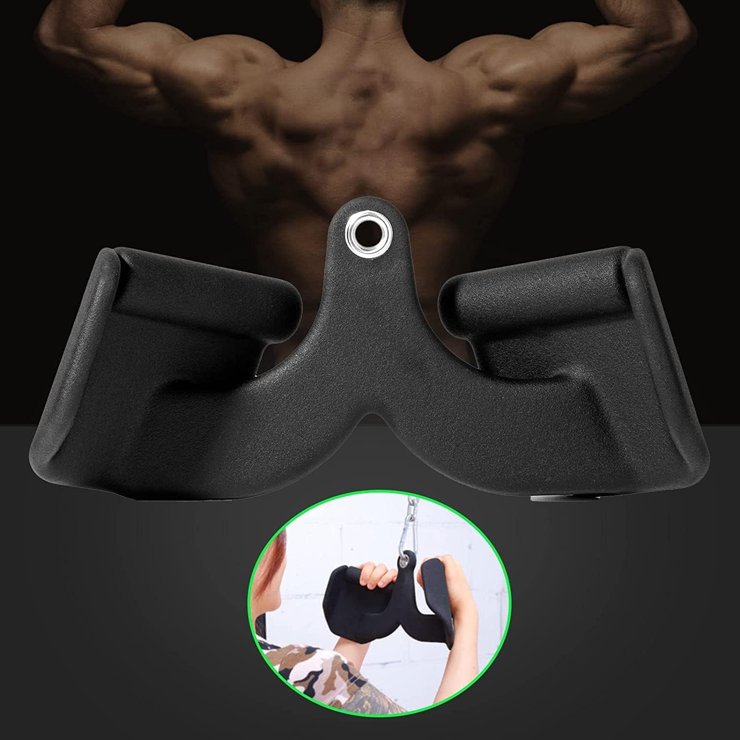 Double D Handle Cable Attachments with Rubber Handgrips I574