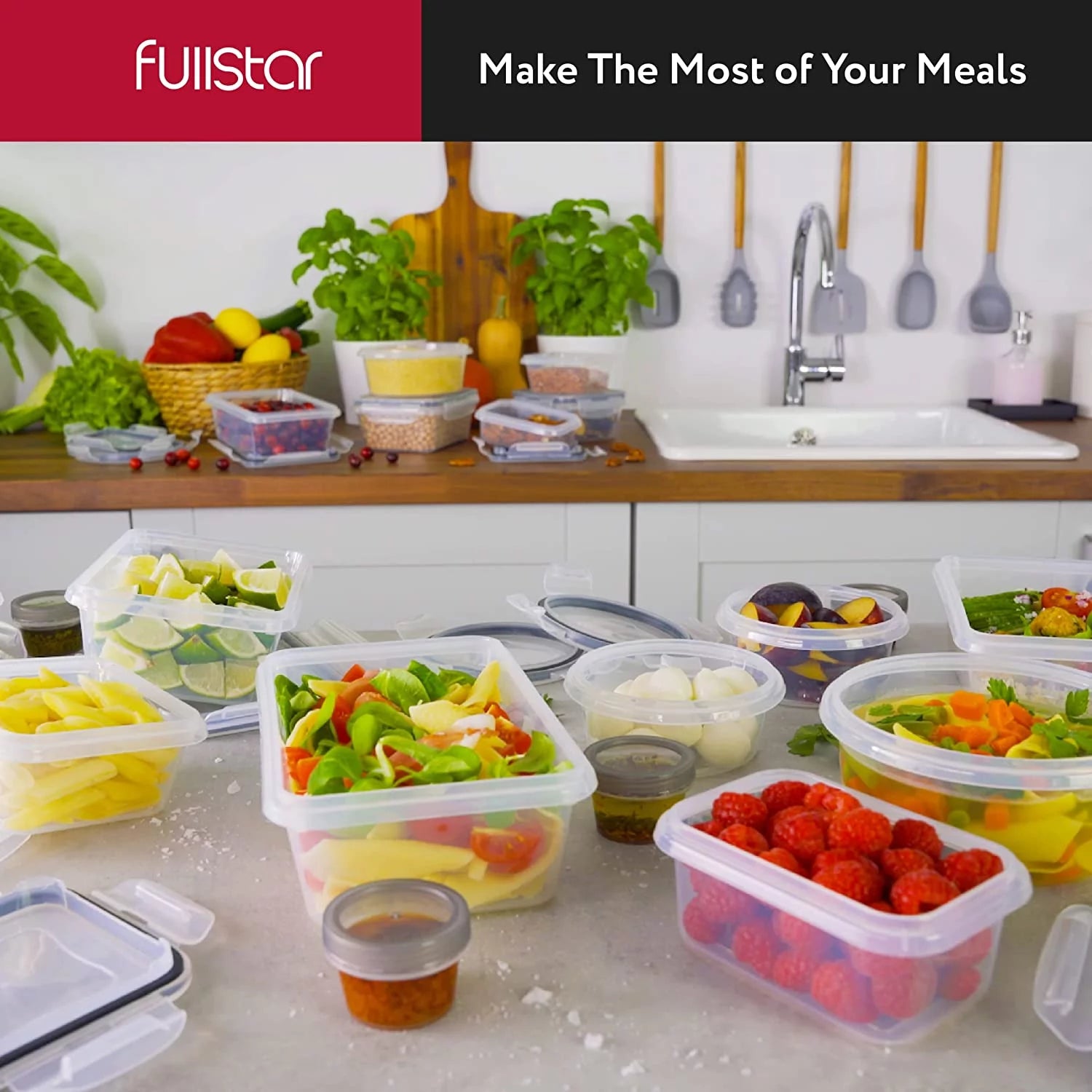 50 Pcs Airtight Food Storage Container Set with Lids N7711