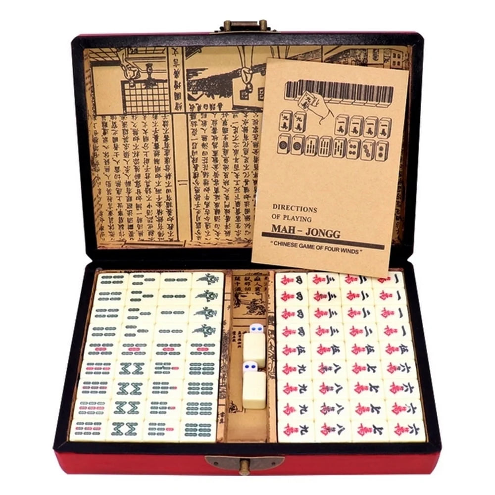 144 Tiles Mahjong Set with Box Q6868